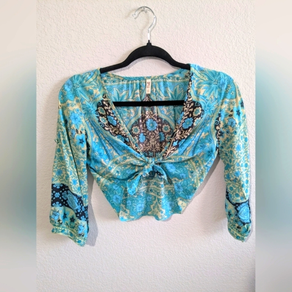 Spell Aloha Fox Gown Altered To Skirt And Crop Top size XS - Picture 7 of 15